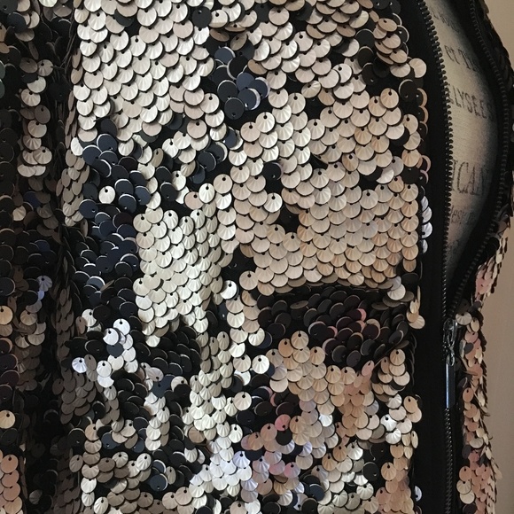 NWT Urban Outfitters Sequined Bomber Jacket - Picture 2 of 7